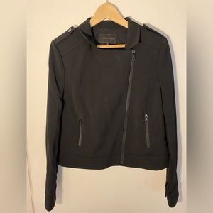 BCBGMaxazria Womens Large Black Zip Up Jacket